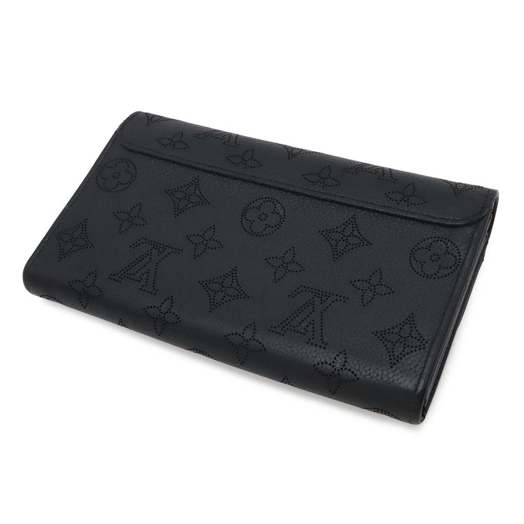 Louis Vuitton Monogram Mahina Portefeuille Iris Bifold Wallet Leather Noir — view 2