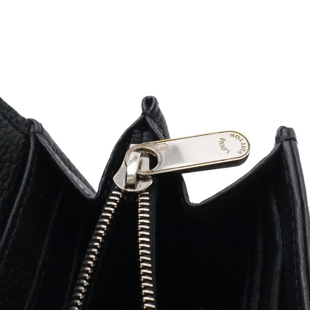 Louis Vuitton Monogram Mahina Portefeuille Iris Bifold Wallet Leather Noir — view 7