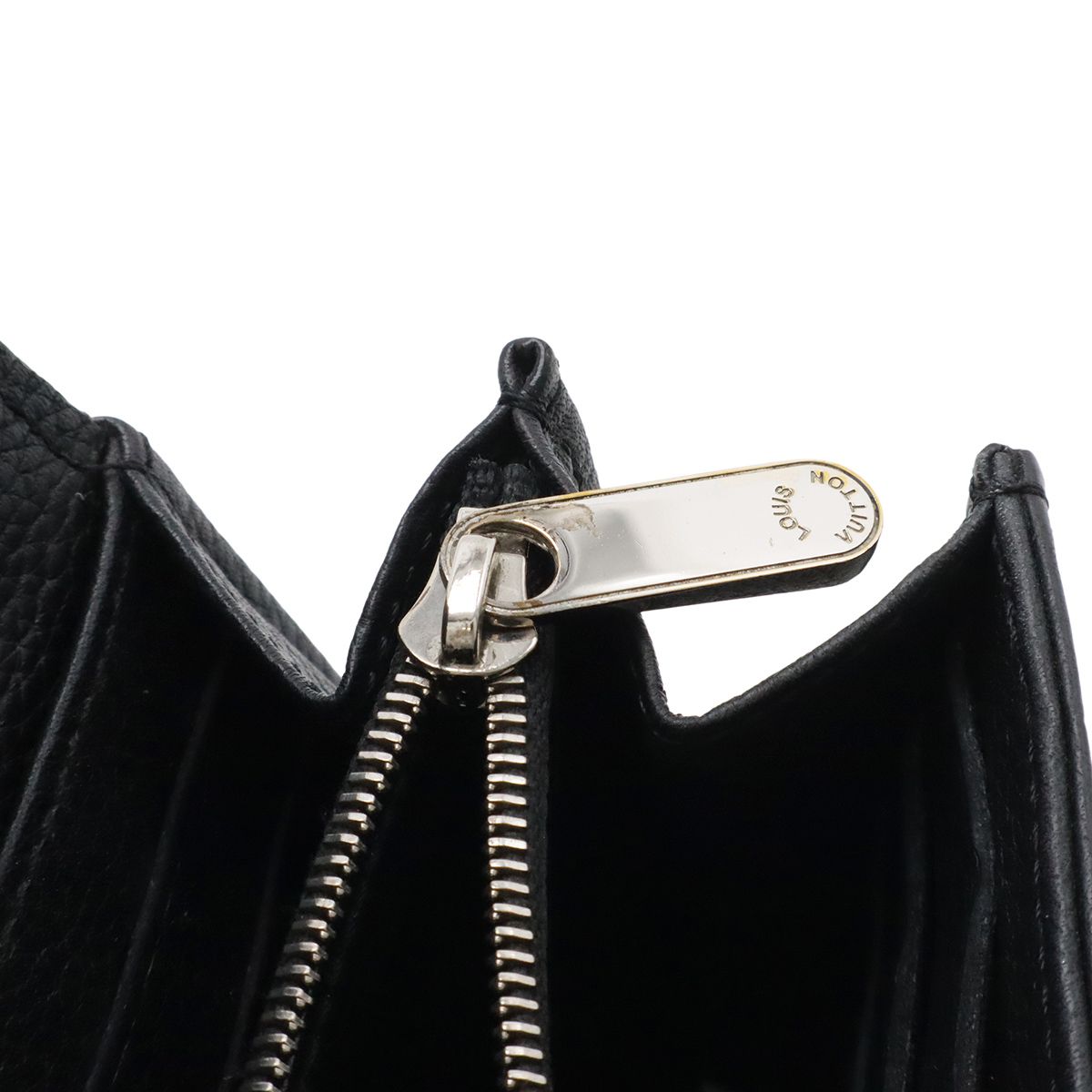 Louis Vuitton Monogram Mahina Portefeuille Iris Bifold Wallet Leather Noir — view 7