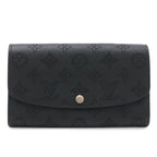 Louis Vuitton Monogram Mahina Portefeuille Iris Bifold Wallet Leather Noir