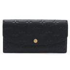 Louis Vuitton Monogram Empreinte Portefeuille Emily Bifold Wallet Noir Black