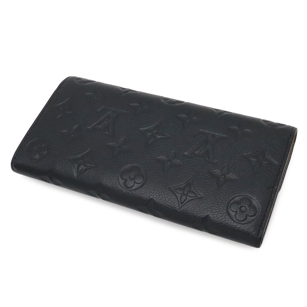 Louis Vuitton Monogram Empreinte Portefeuille Emily Bifold Wallet Noir Black — view 2