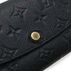 Louis Vuitton Monogram Empreinte Portefeuille Emily Bifold Wallet Noir Black — view 4