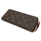 Louis Vuitton Monogram Portefeuille Clemence Zip Around Wallet Fuchsia — view 2