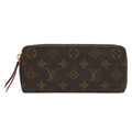 Louis Vuitton Monogram Portefeuille Clemence Zip Around Wallet Fuchsia