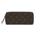 Louis Vuitton Monogram Portefeuille Clemence Zip Around Wallet Fuchsia