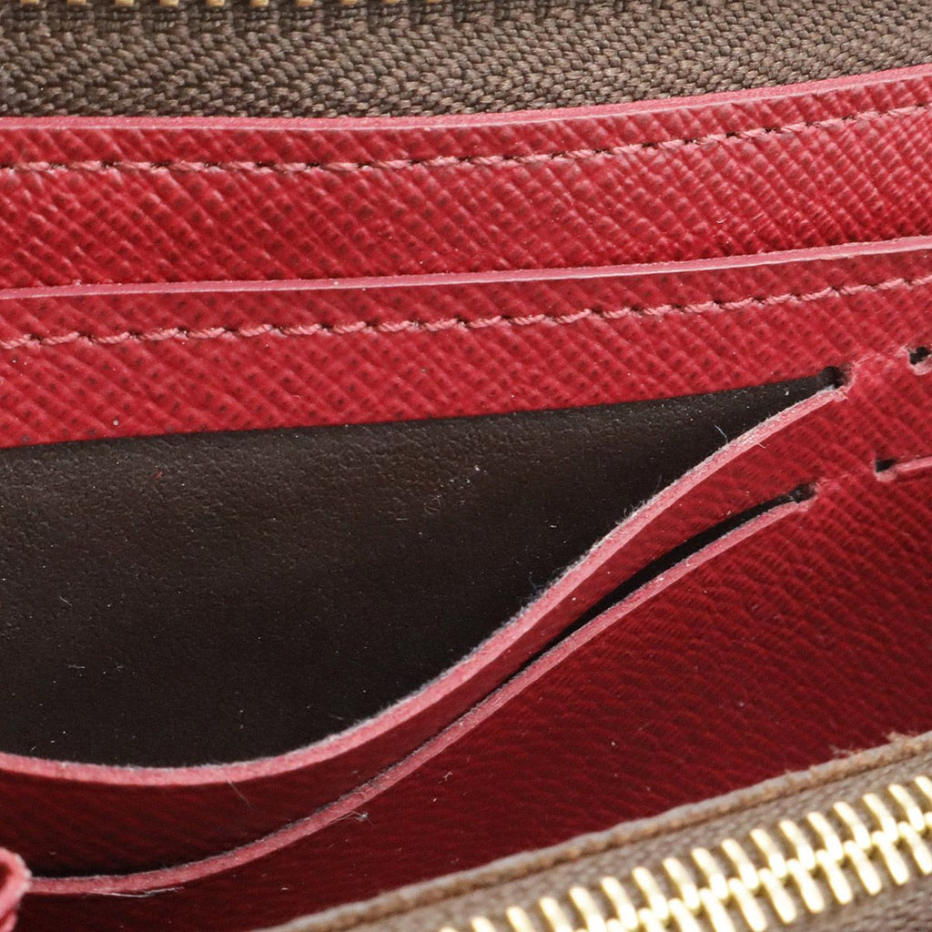 Louis Vuitton Monogram Portefeuille Clemence Zip Around Wallet Fuchsia — view 7