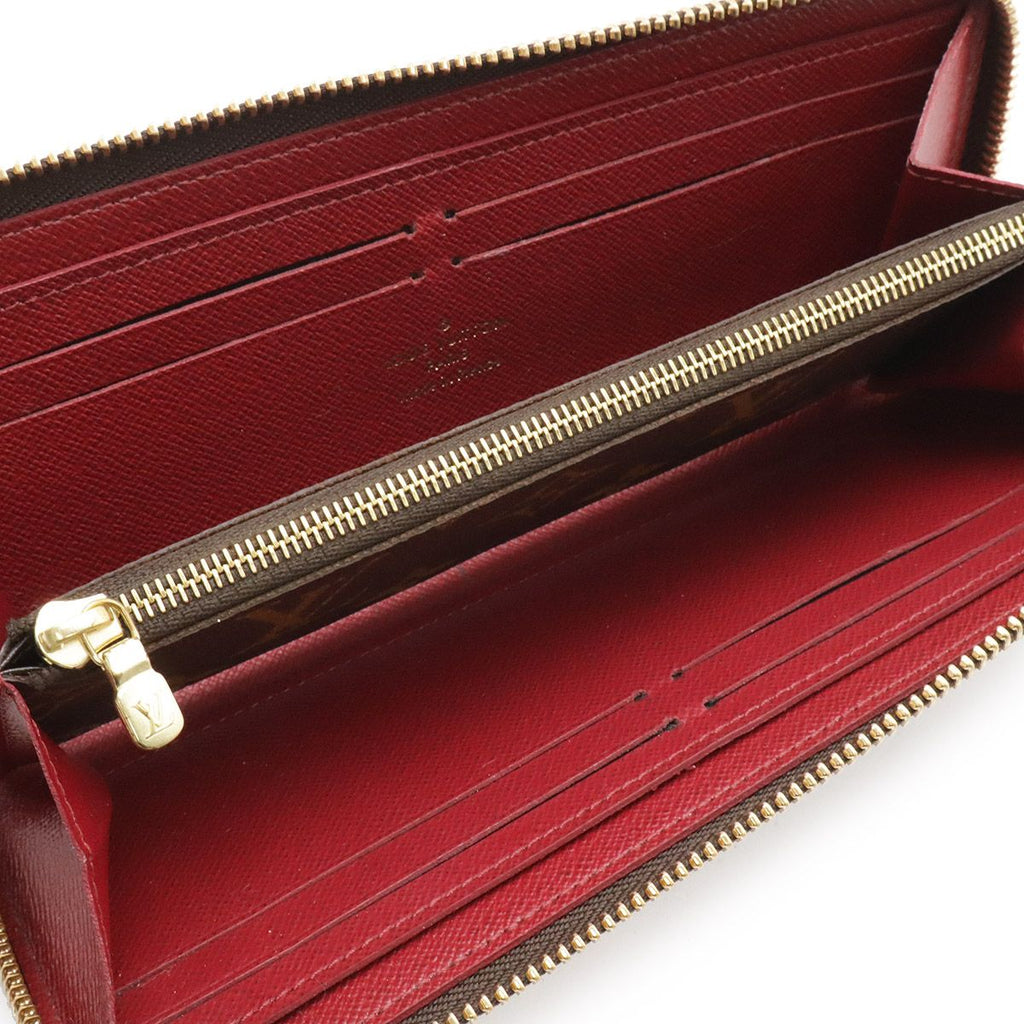 Louis Vuitton Monogram Portefeuille Clemence Zip Around Wallet Fuchsia — view 5