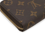 Louis Vuitton Monogram Portefeuille Clemence Zip Around Wallet Fuchsia — view 3