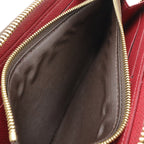 Louis Vuitton Monogram Portefeuille Clemence Zip Around Wallet Fuchsia — view 6