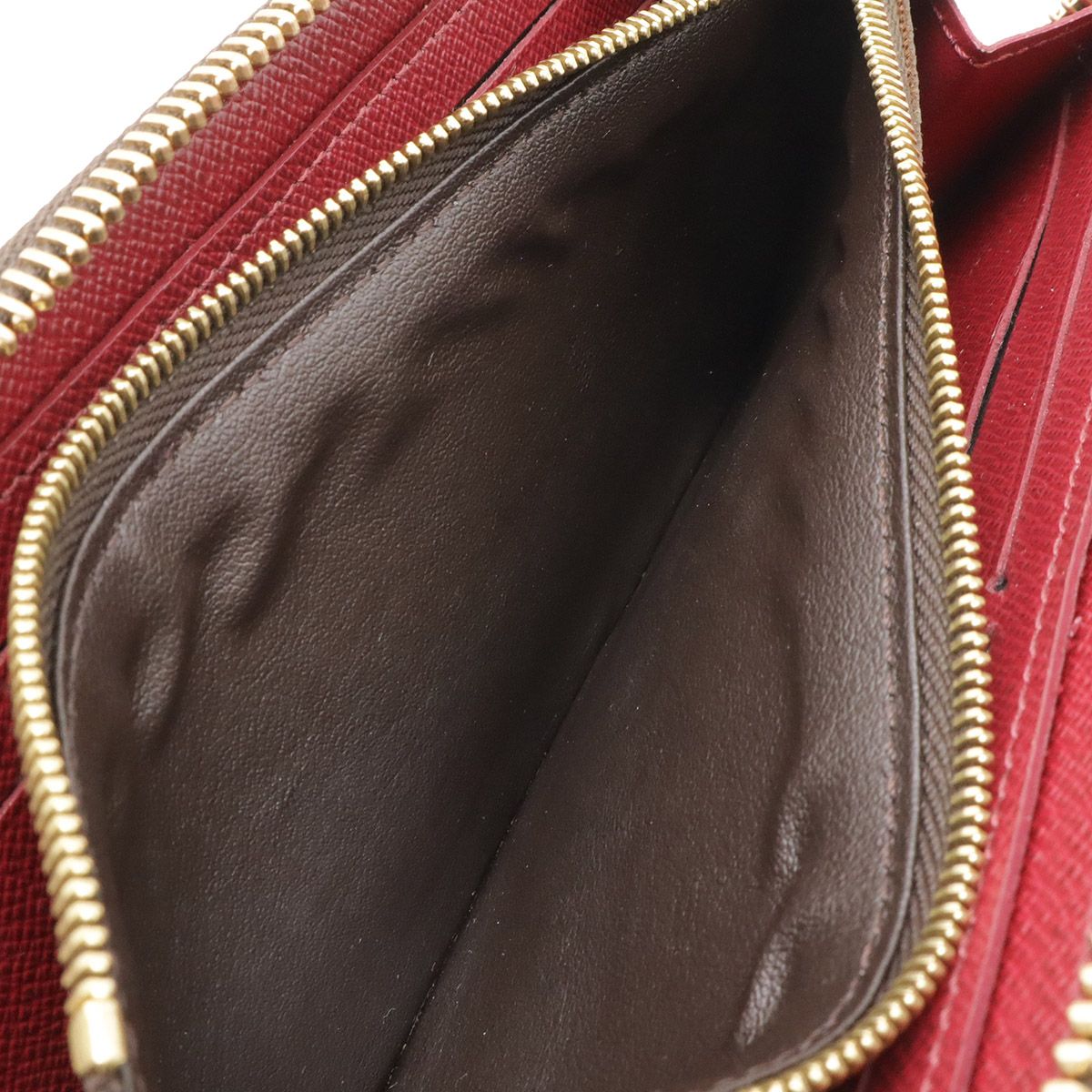 Louis Vuitton Monogram Portefeuille Clemence Zip Around Wallet Fuchsia — view 6