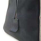 Hermes Cavour Boston Bag Purse Toile Ash Taurillon Cristobal Blue Indigo — view 8