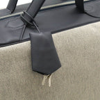 Hermes Cavour Boston Bag Purse Toile Ash Taurillon Cristobal Blue Indigo — view 9
