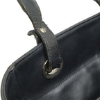 Chanel Paris Biarritz Tote PM Shoulder Bag Satin Black Silver — view 5