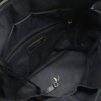 Chanel Paris Biarritz Tote PM Shoulder Bag Satin Black Silver — view 7