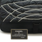 Chanel Sports Line Shoulder Bag Crossbody Nylon Black White — view 9