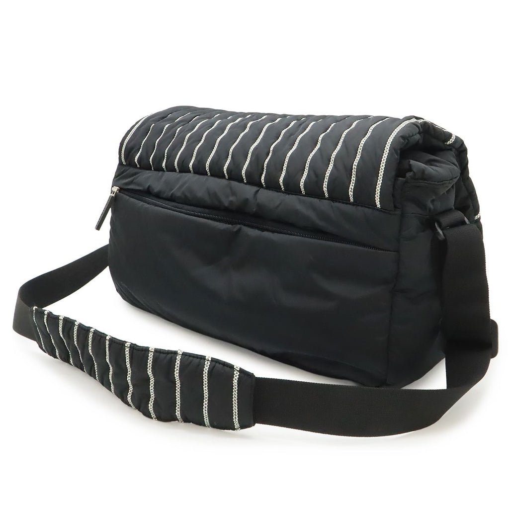 Chanel Sports Line Shoulder Bag Crossbody Nylon Black White — view 2
