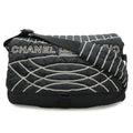Chanel Sports Line Shoulder Bag Crossbody Nylon Black White
