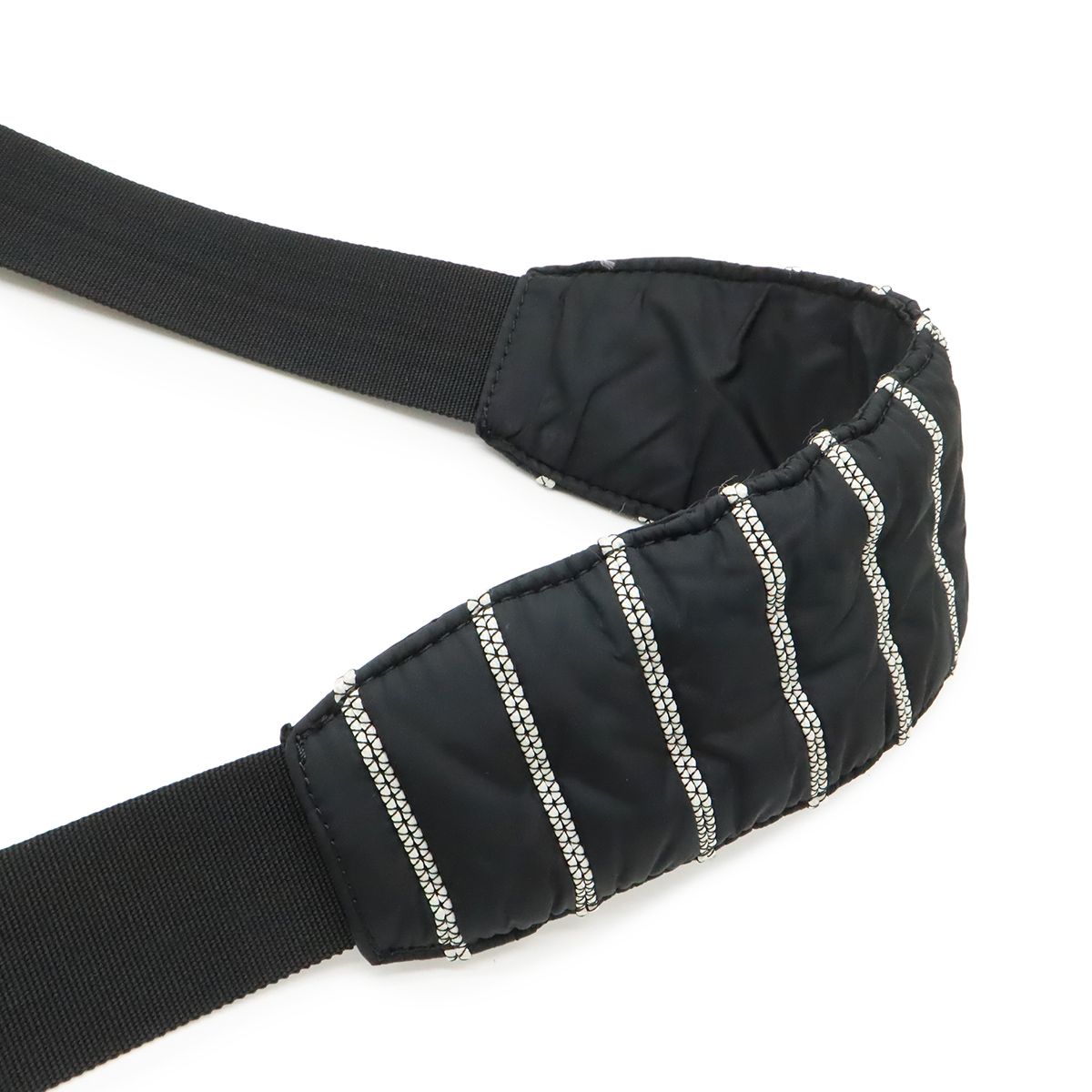 Chanel Sports Line Shoulder Bag Crossbody Nylon Black White — view 5