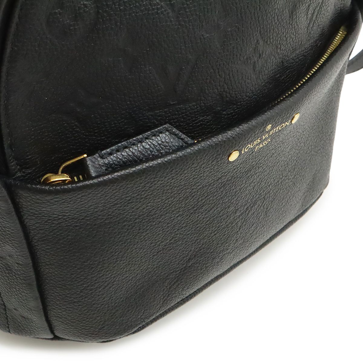 Louis Vuitton Monogram Empreinte Sorbonne Backpack Mini Noir Black — view 9