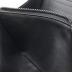 Louis Vuitton LV Aerogram Zippy Wallet L-shaped Zipper Gray Leather Noir Black — view 9
