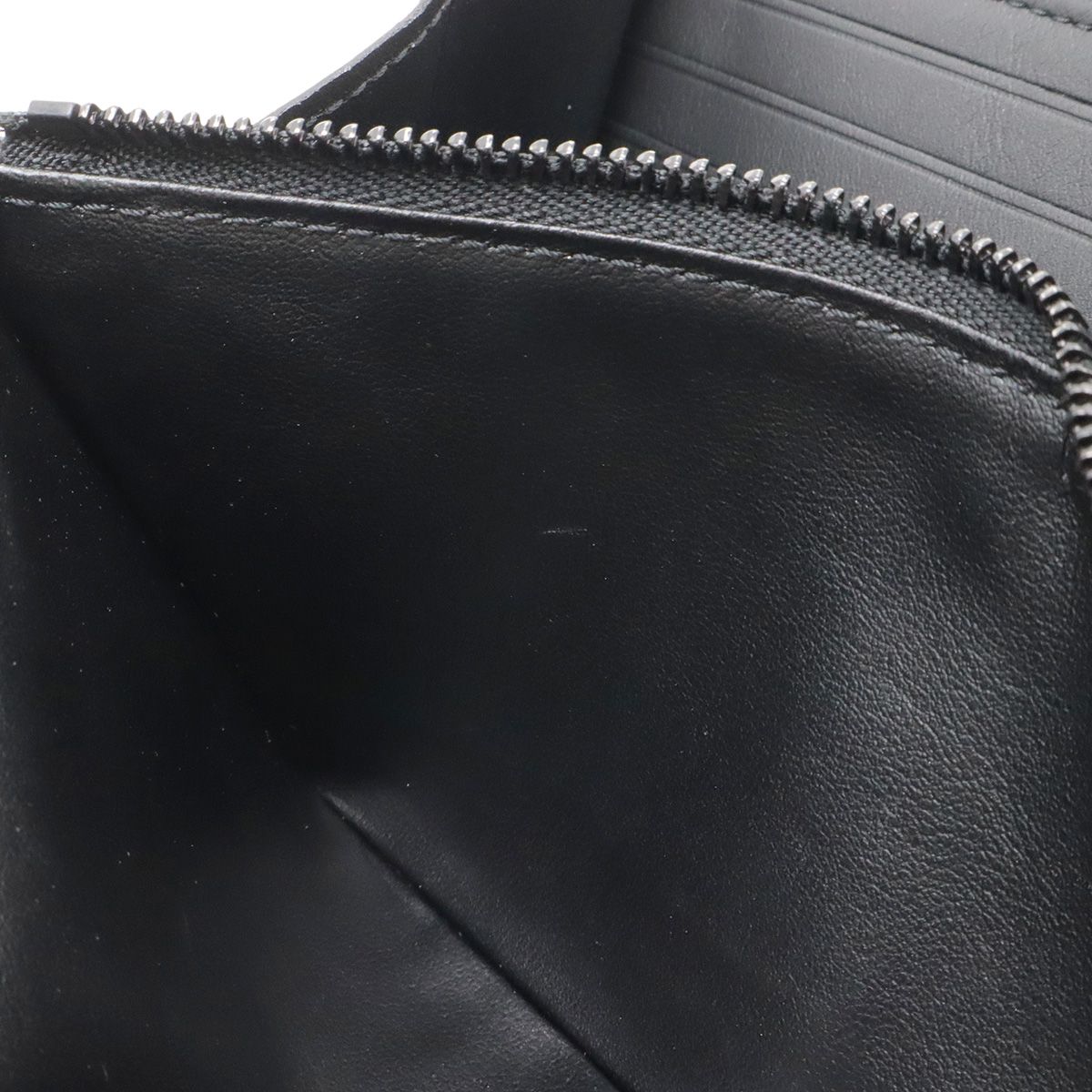 Louis Vuitton LV Aerogram Zippy Wallet L-shaped Zipper Gray Leather Noir Black — view 9