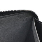 Louis Vuitton LV Aerogram Zippy Wallet L-shaped Zipper Gray Leather Noir Black — view 7