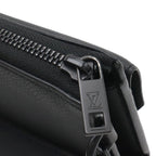 Louis Vuitton LV Aerogram Zippy Wallet L-shaped Zipper Gray Leather Noir Black — view 5
