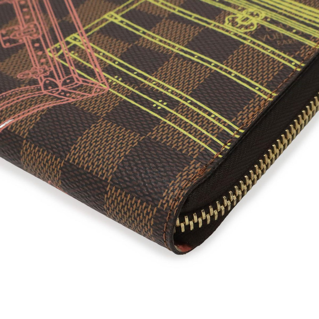 Louis Vuitton Damier Trunk Print Zippy Wallet Zip Around Christmas Limited — view 3
