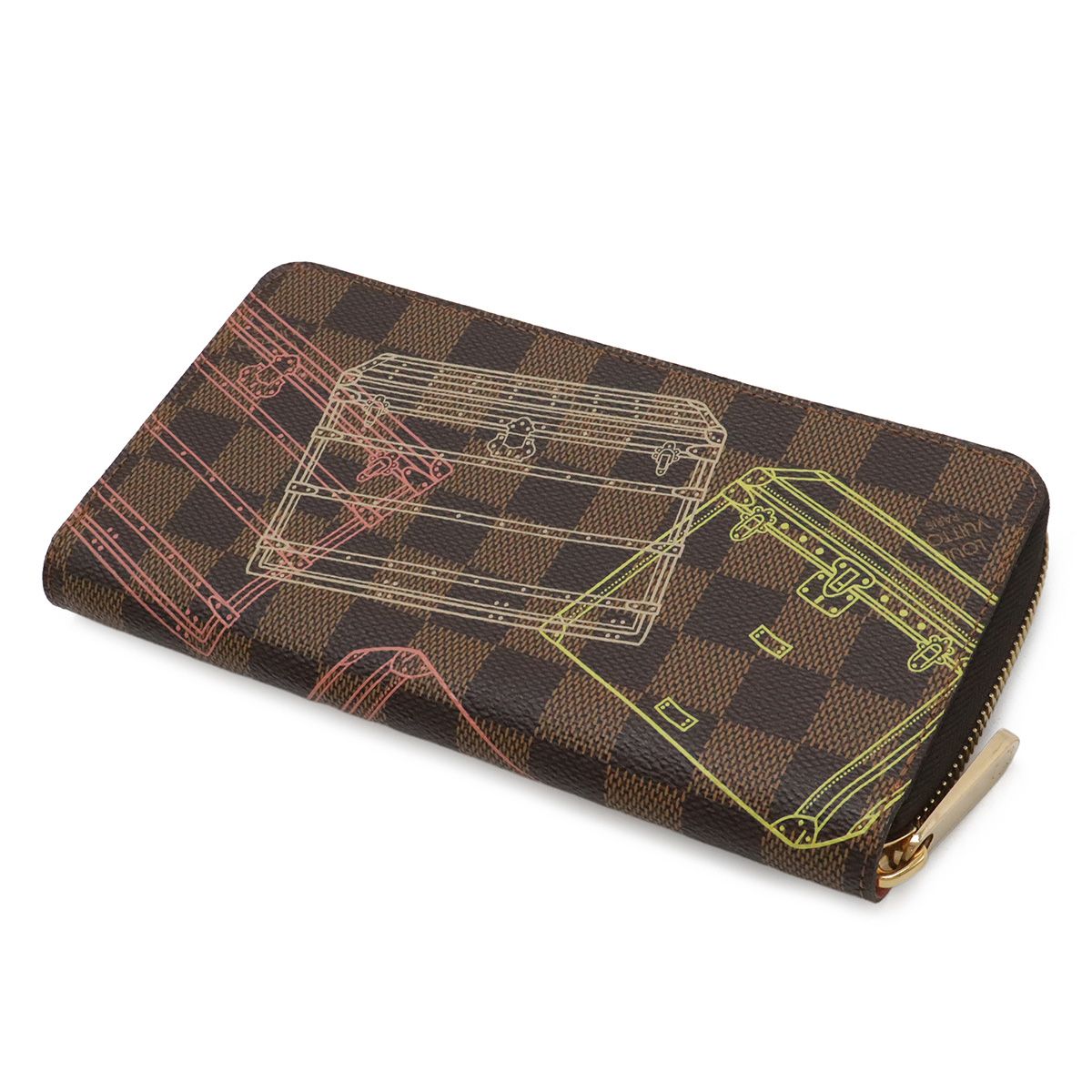Louis Vuitton Damier Trunk Print Zippy Wallet Zip Around Christmas Limited — view 2