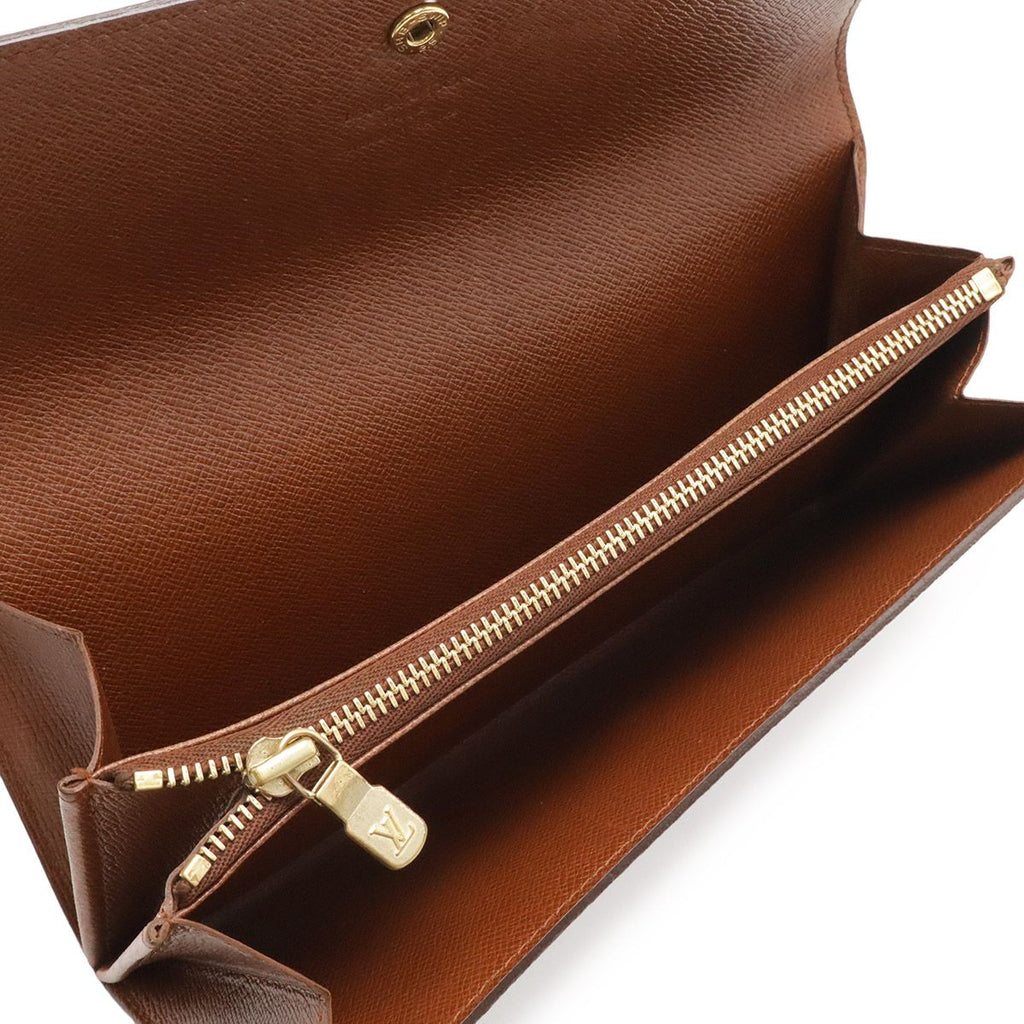 Louis Vuitton Monogram Pochette Porte-Monnaie Cles Flap Wallet Bifold — view 5