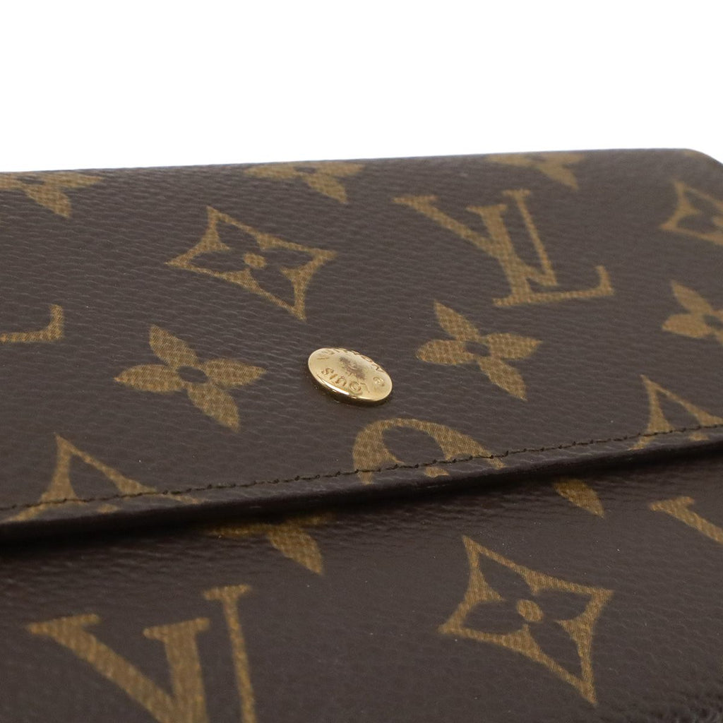 Louis Vuitton Monogram Pochette Porte-Monnaie Cles Flap Wallet Bifold — view 4