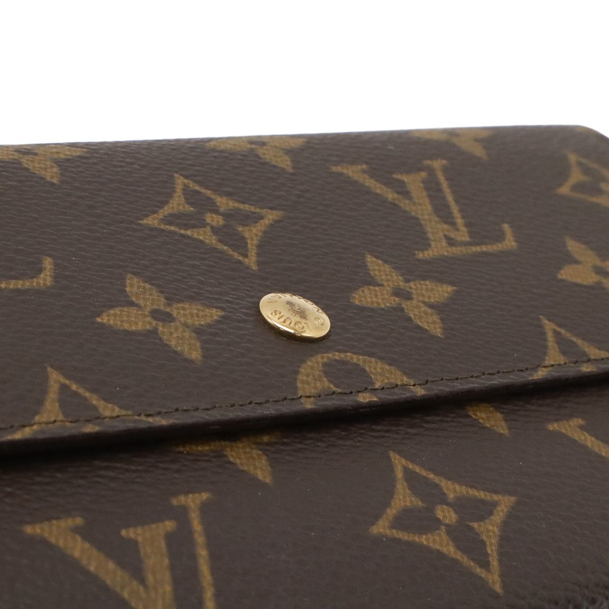 Louis Vuitton Monogram Pochette Porte-Monnaie Cles Flap Wallet Bifold — view 4