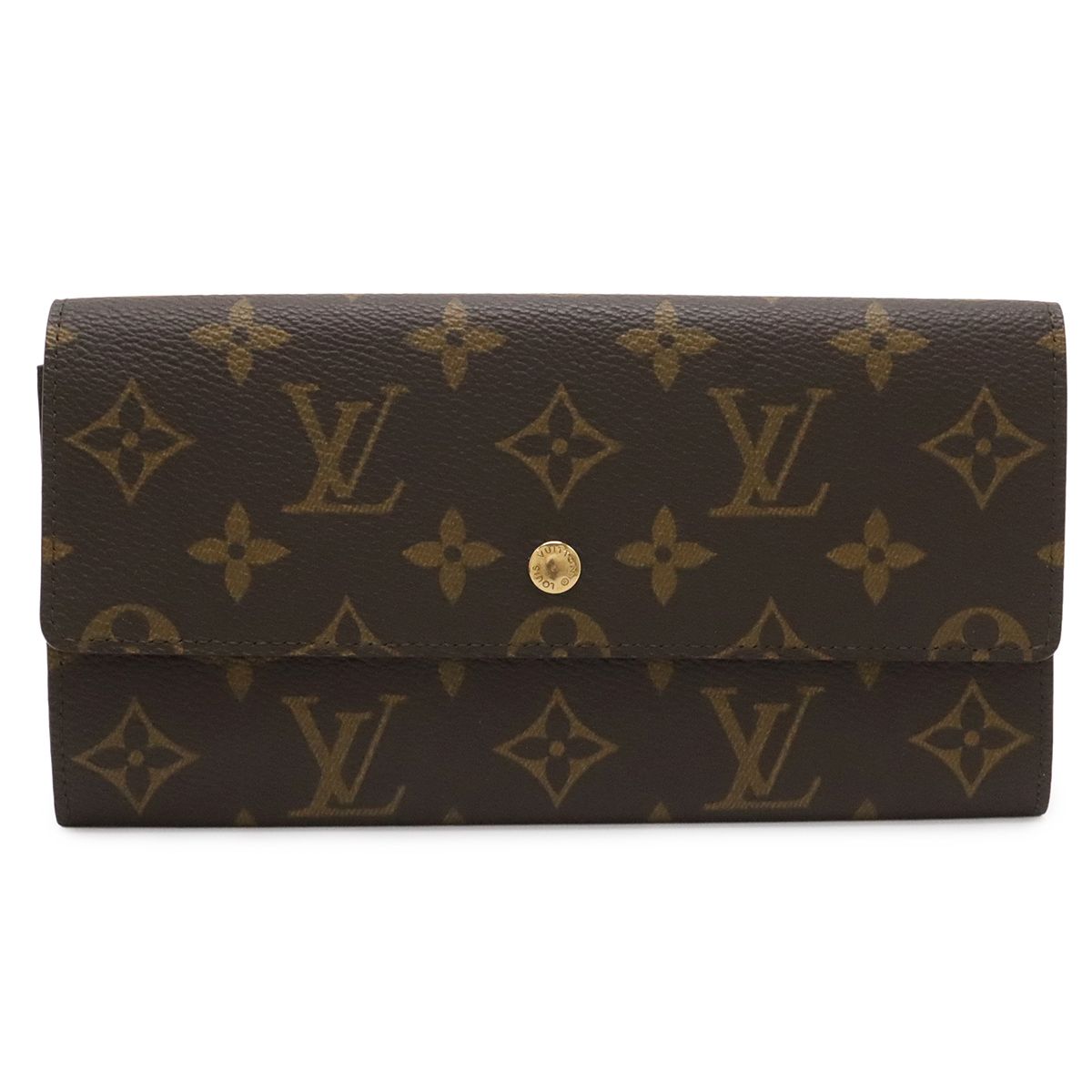 Louis Vuitton Monogram Pochette Porte-Monnaie Cles Flap Wallet Bifold