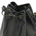 Louis Vuitton Epi Noe Shoulder Bag Drawstring Noir Black Gold — view 4