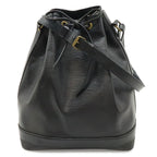 Louis Vuitton Epi Noe Shoulder Bag Drawstring Noir Black Gold