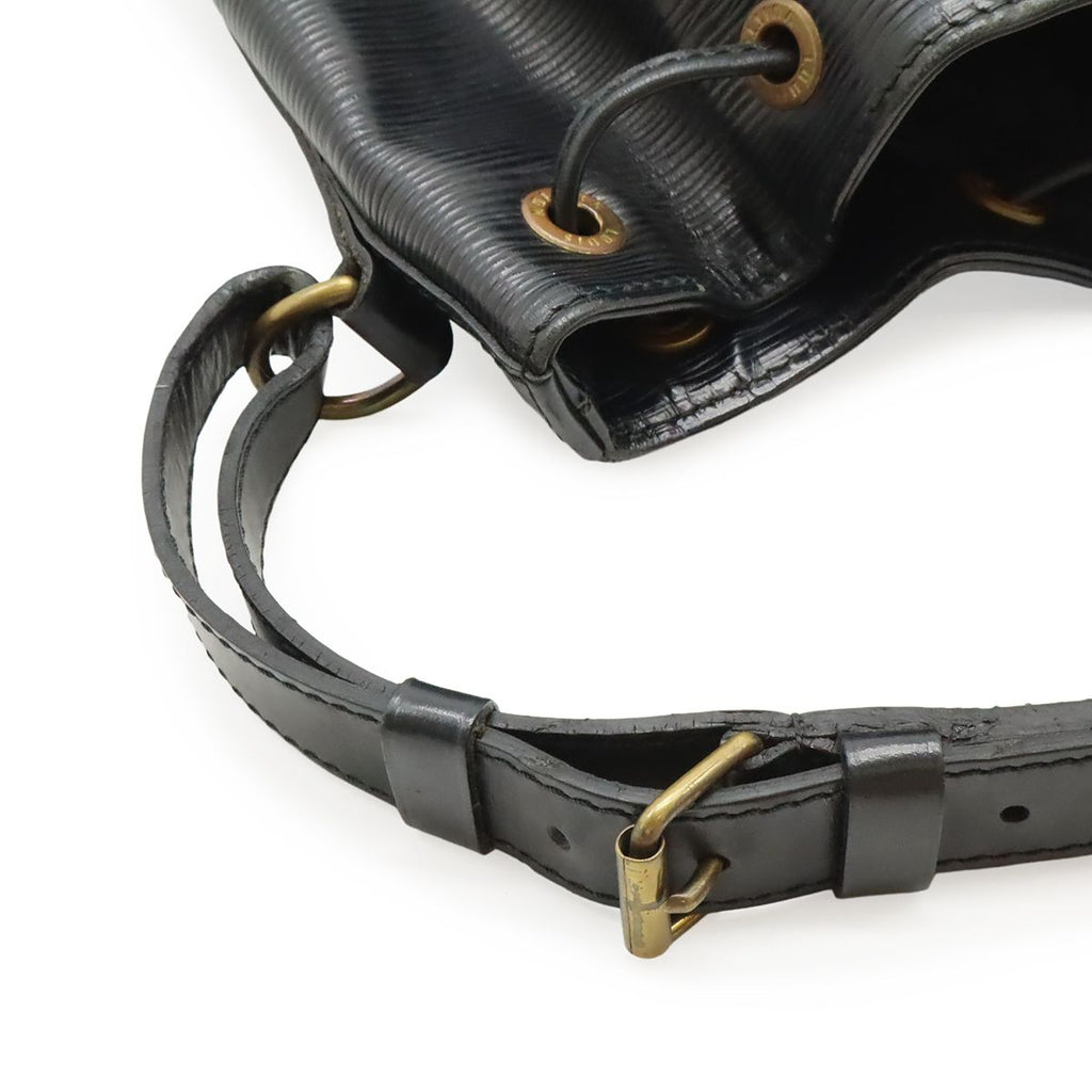 Louis Vuitton Epi Noe Shoulder Bag Drawstring Noir Black Gold — view 9