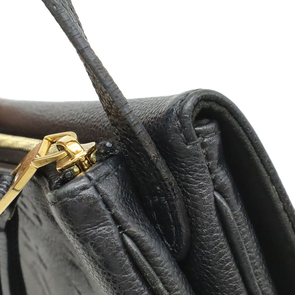 Louis Vuitton Monogram Empreinte Twice Shoulder Bag Pochette Crossbody Noir — view 9