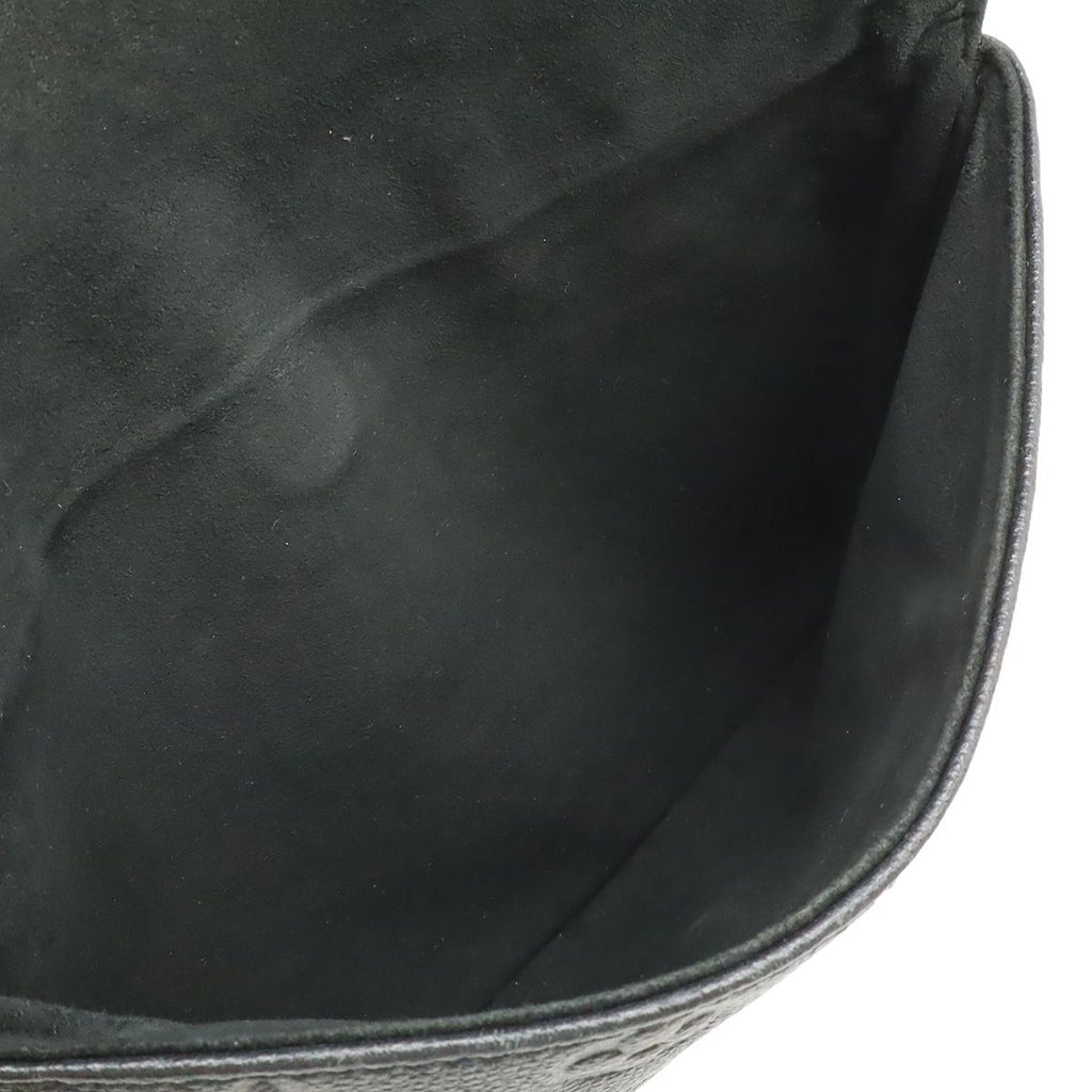 Louis Vuitton Monogram Empreinte Twice Shoulder Bag Pochette Crossbody Noir — view 6