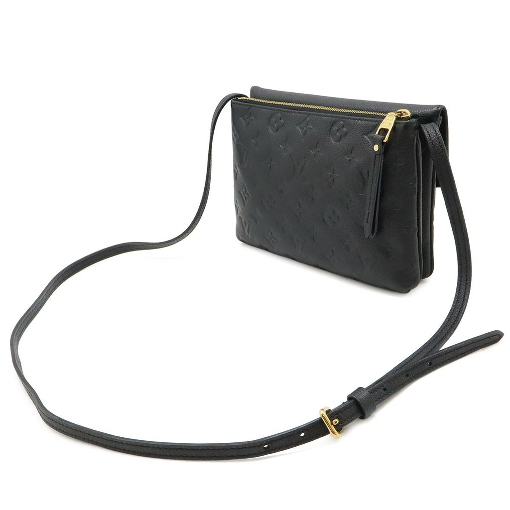 Louis Vuitton Monogram Empreinte Twice Shoulder Bag Pochette Crossbody Noir — view 2