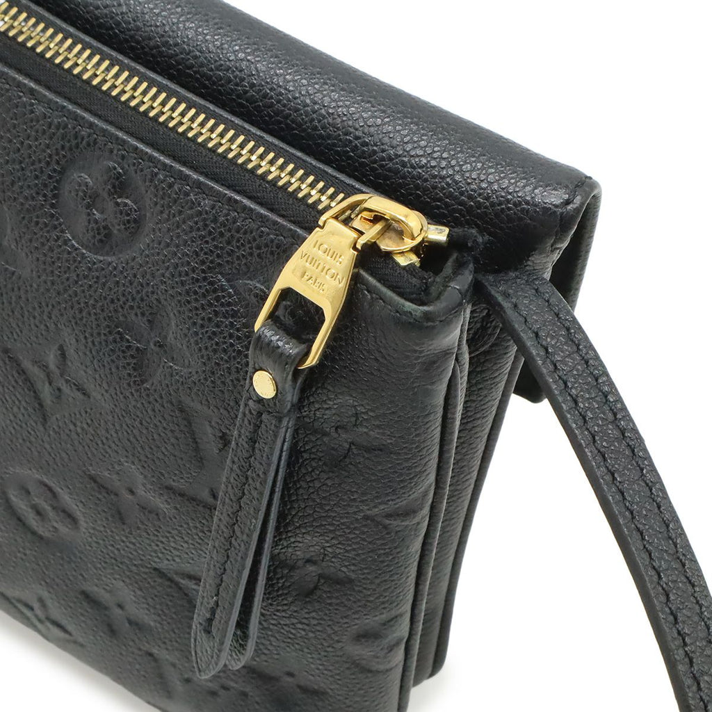 Louis Vuitton Monogram Empreinte Twice Shoulder Bag Pochette Crossbody Noir — view 4