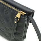 Louis Vuitton Monogram Empreinte Twice Shoulder Bag Pochette Crossbody Noir — view 4