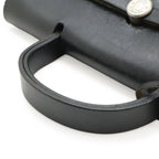 Hermes Herbag a Dos PM Backpack 2-Way Handbag Toile Officier Leather Black — view 6