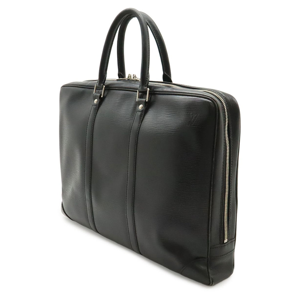 Louis Vuitton Epi Pdv Porte Document Voyage Business Briefcase Noir Black Silver — view 2