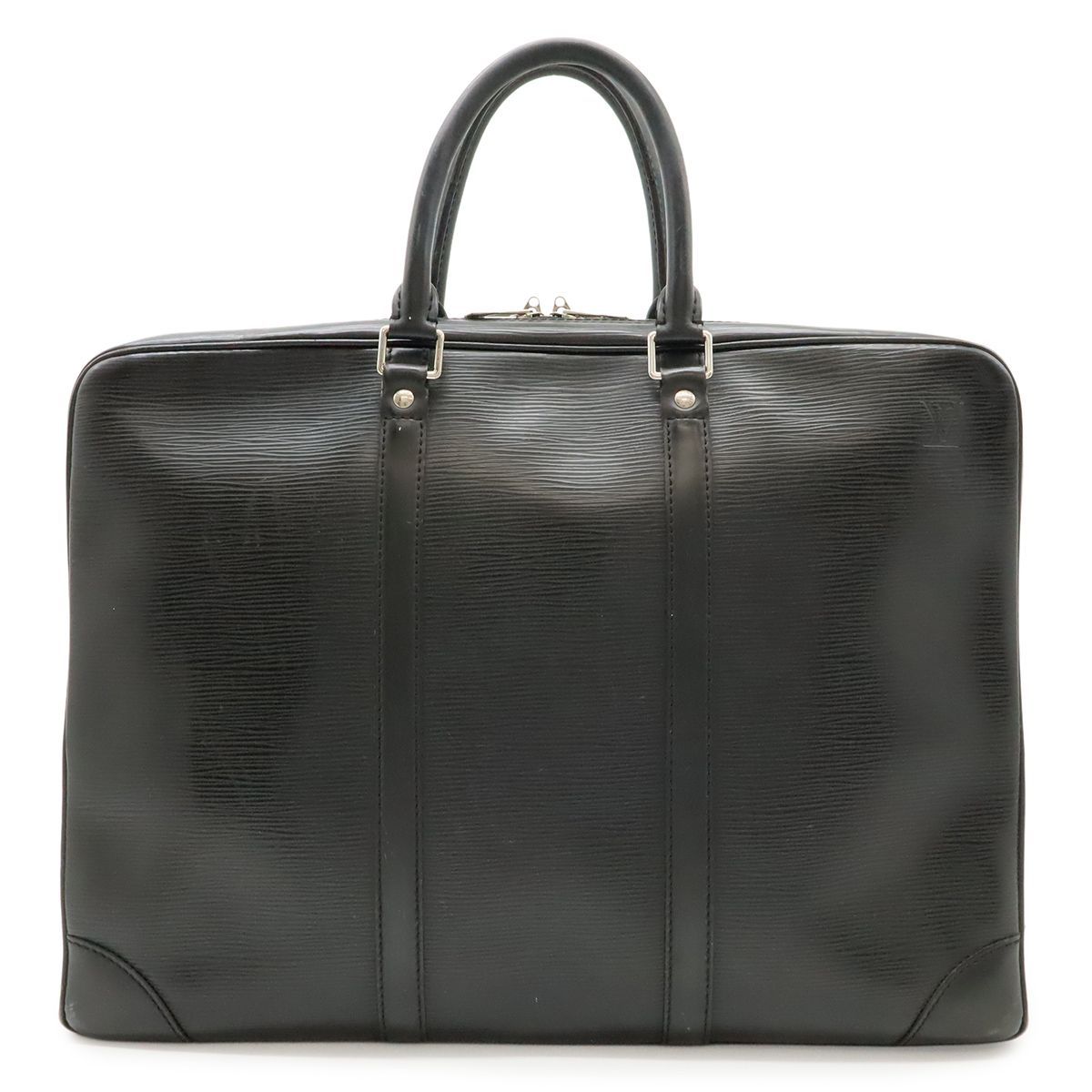 Louis Vuitton Epi Pdv Porte Document Voyage Business Briefcase Noir Black Silver