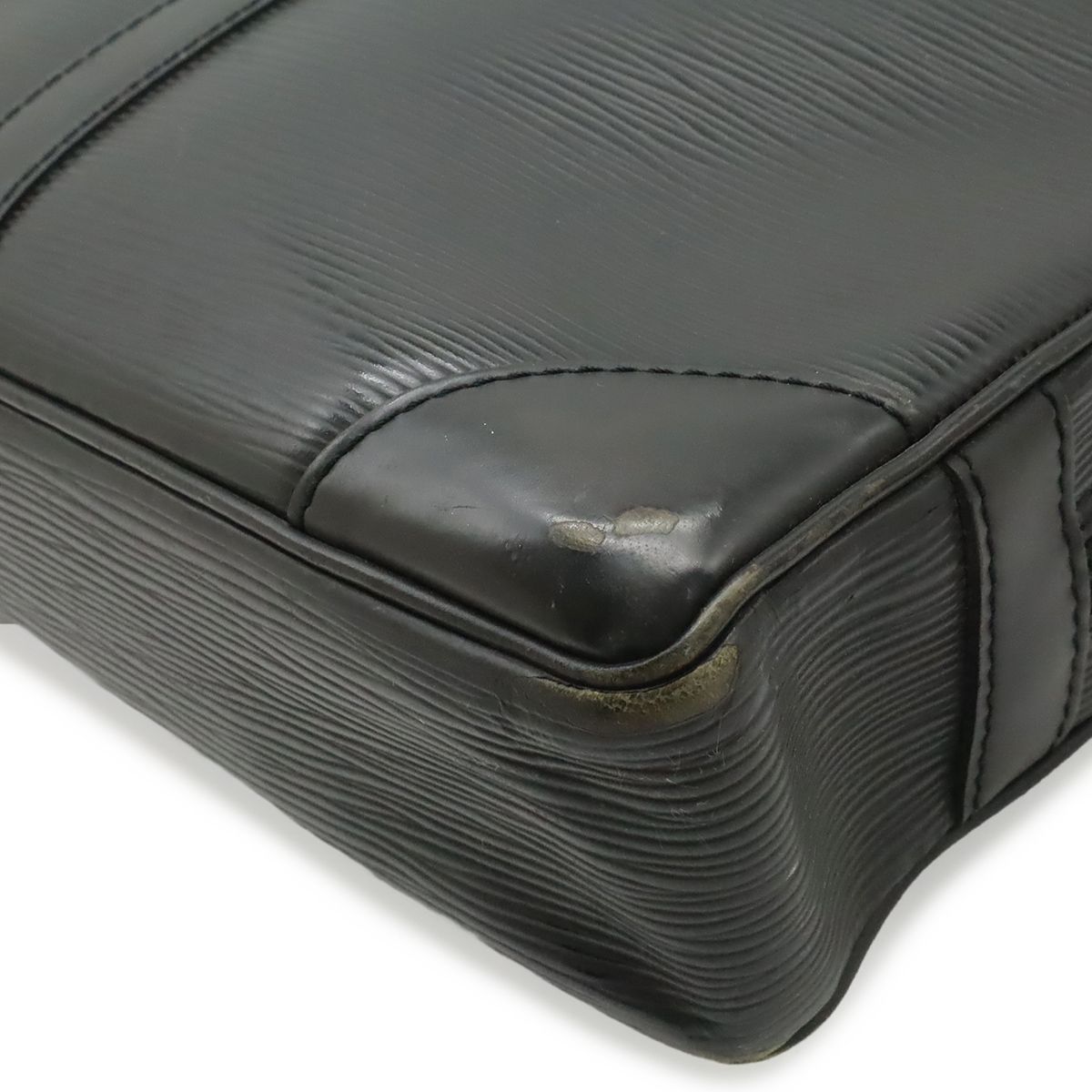 Louis Vuitton Epi Pdv Porte Document Voyage Business Briefcase Noir Black Silver — view 3