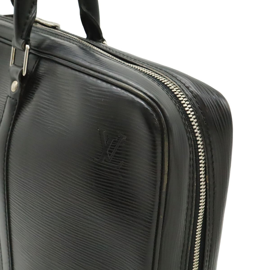 Louis Vuitton Epi Pdv Porte Document Voyage Business Briefcase Noir Black Silver — view 8