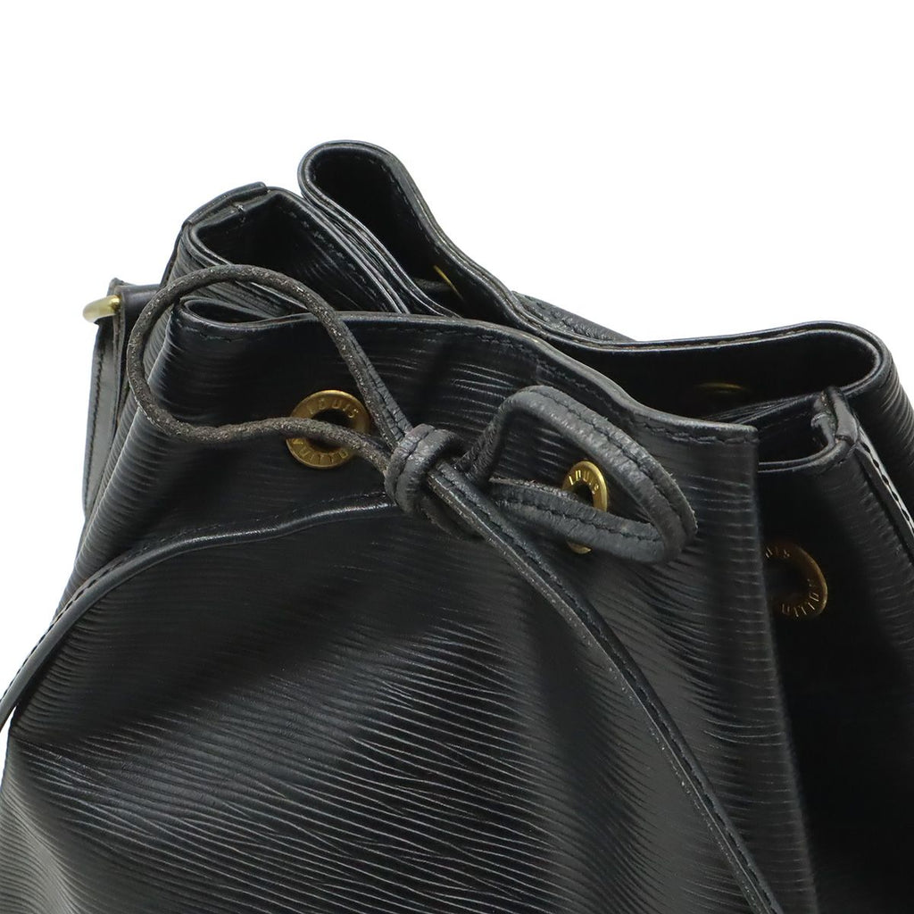 Louis Vuitton Epi Noe Shoulder Bag Drawstring Noir Black Gold — view 4