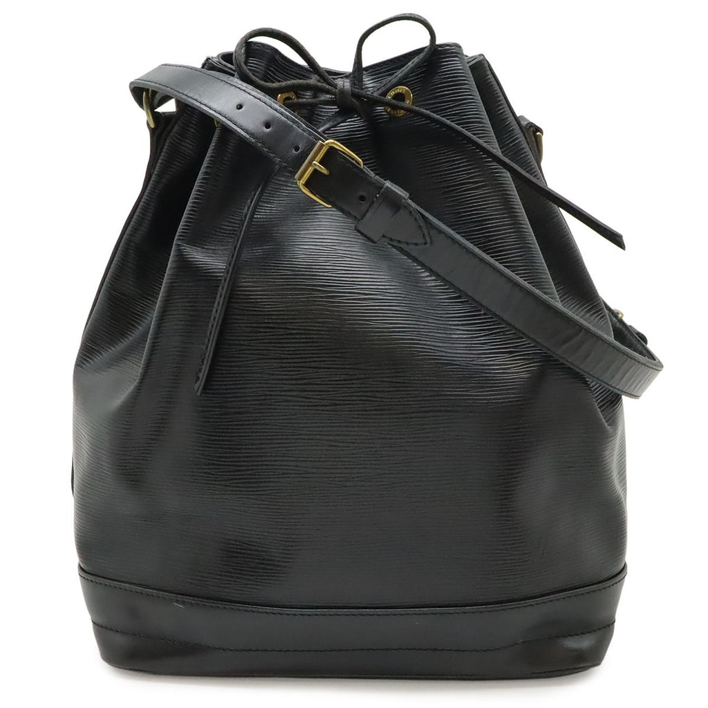 Louis Vuitton Epi Noe Shoulder Bag Drawstring Noir Black Gold