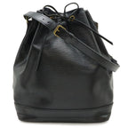 Louis Vuitton Epi Noe Shoulder Bag Drawstring Noir Black Gold